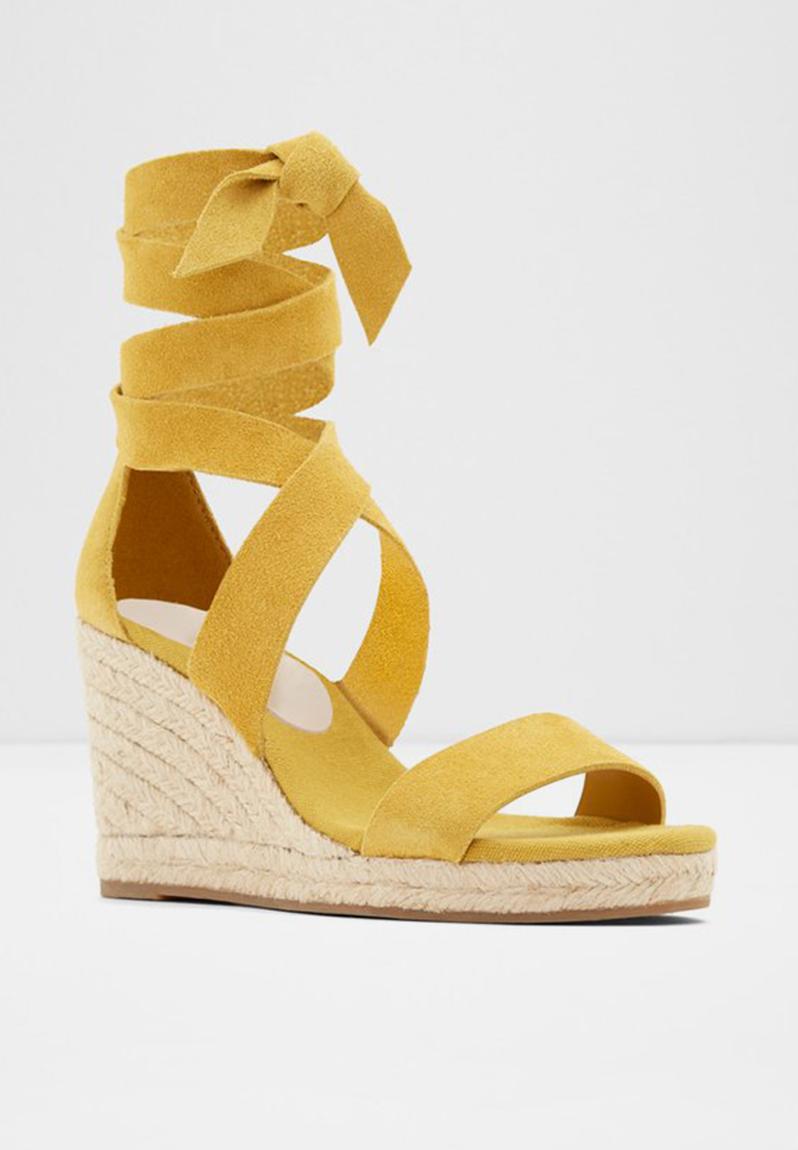 Laretta leather wedge - yellow ALDO Heels | Superbalist.com
