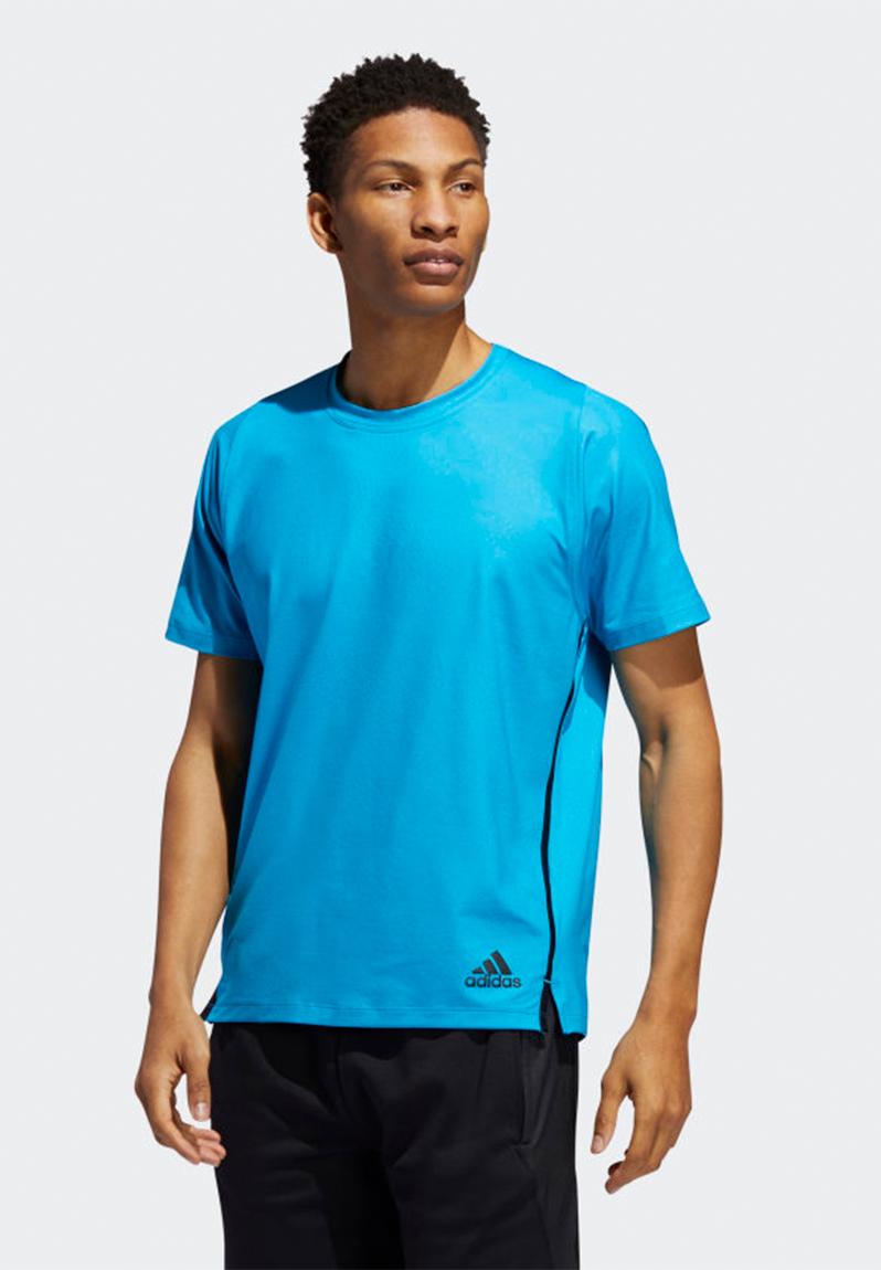 Primeblue short sleeve tee - sharp blue adidas Performance T-Shirts ...