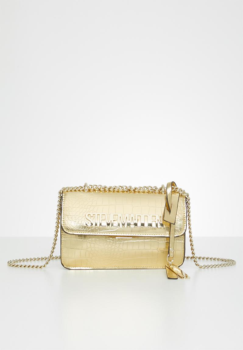 steve madden gold bag