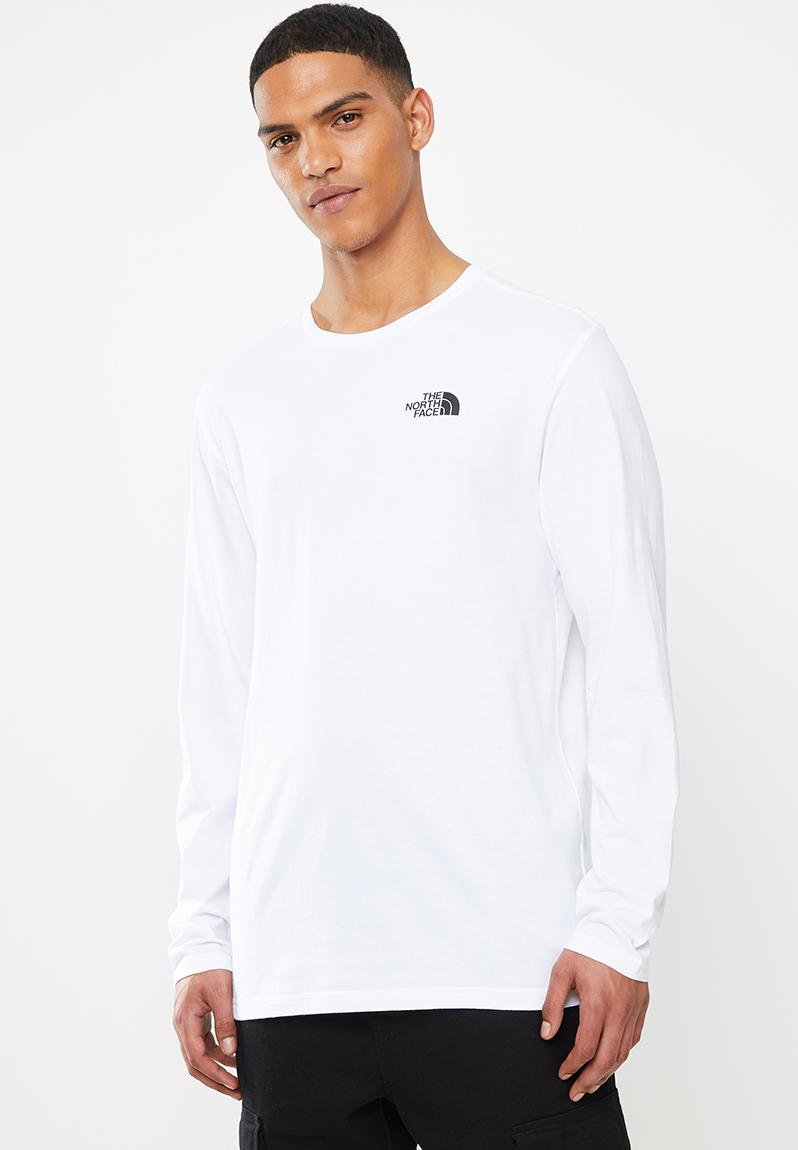 Redbox long sleeve tee - tnf white The North Face T-Shirts ...