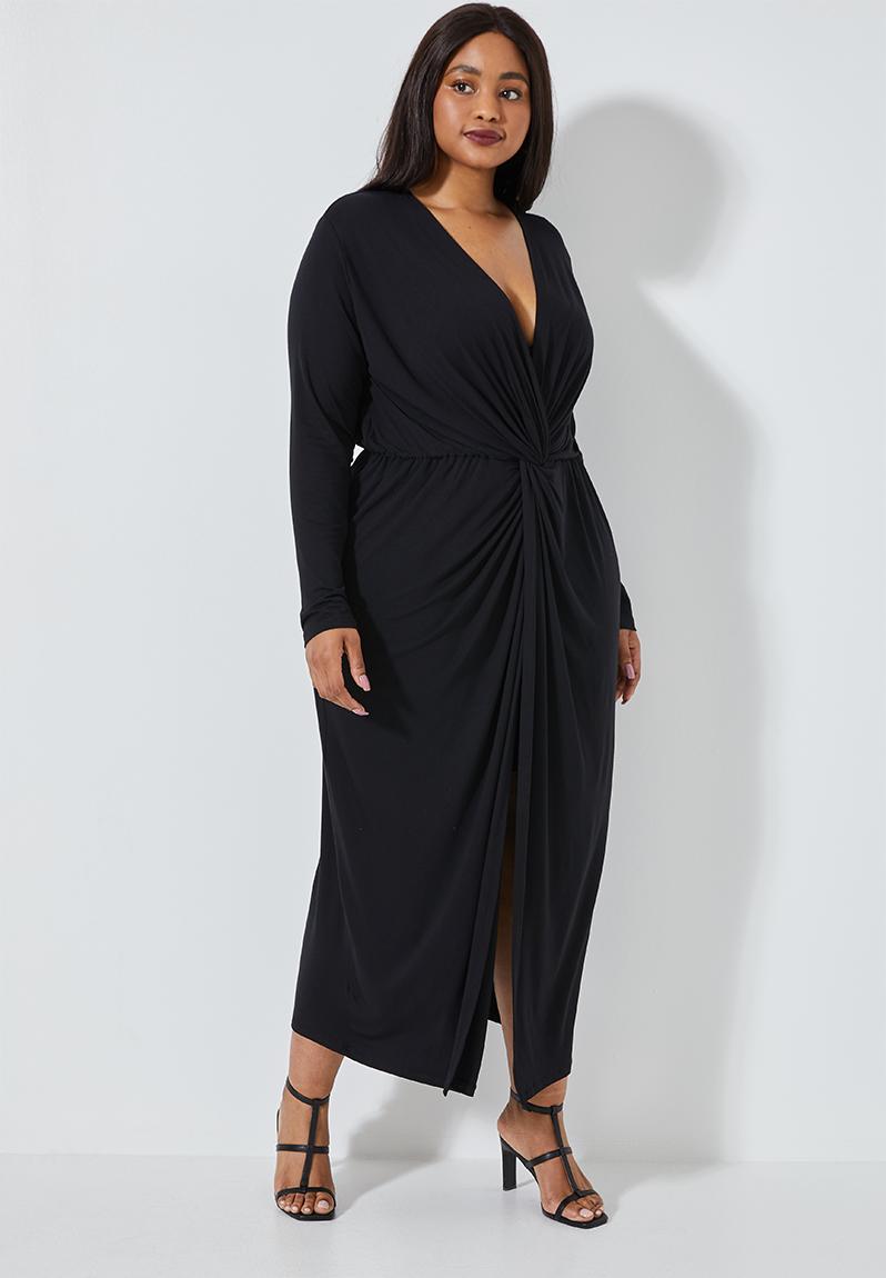 Twist front knot maxi - black Superbalist Dresses | Superbalist.com