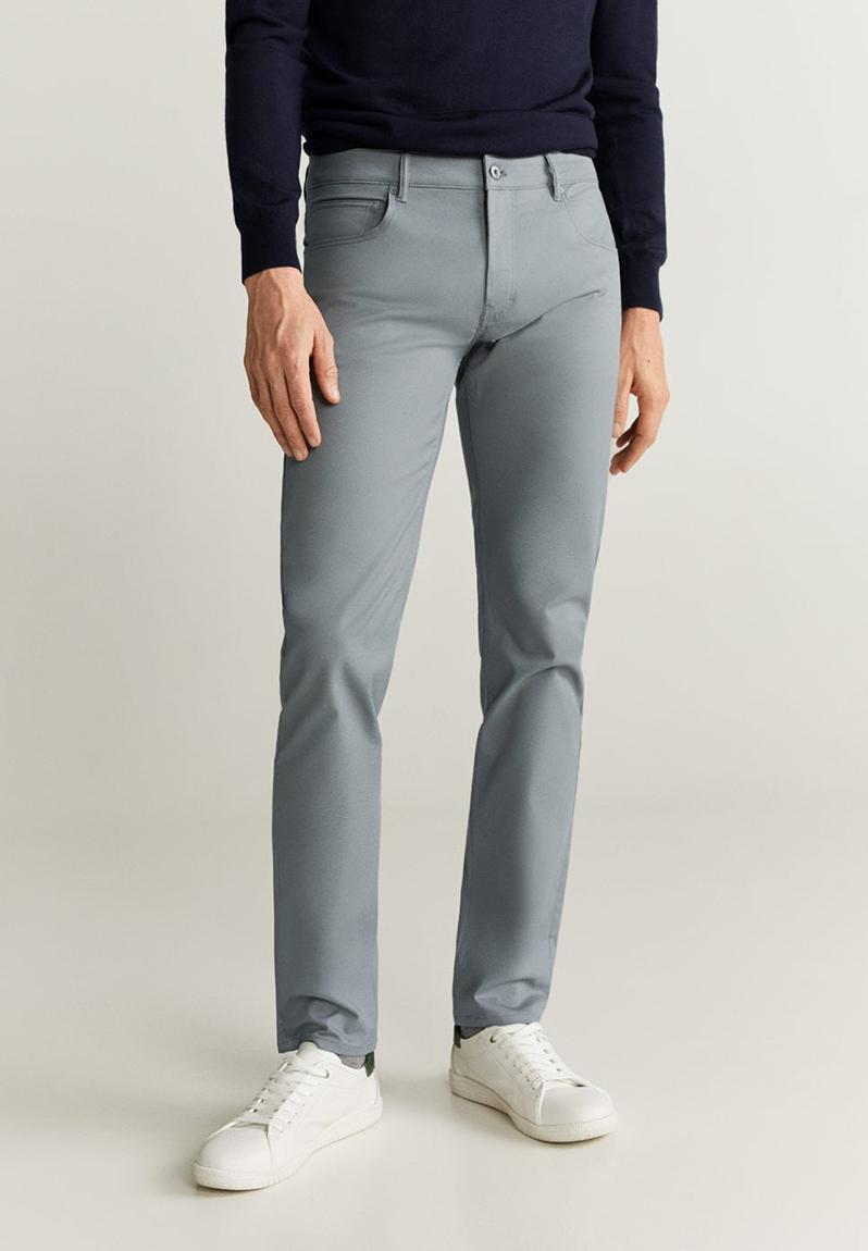 grey formal pants for men