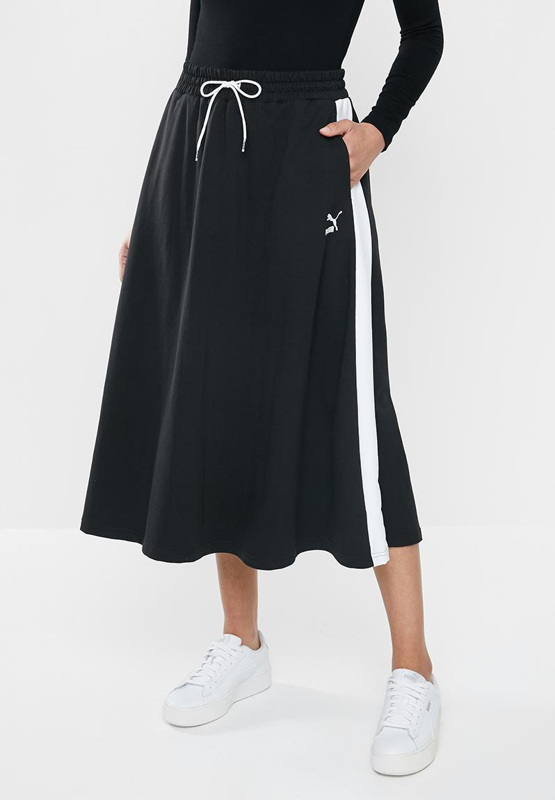 puma classics ribbed slit pants