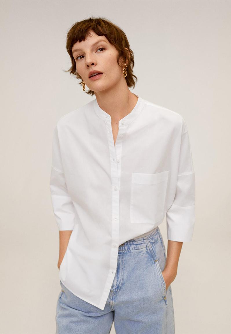 Blouse popi - white MANGO Blouses | Superbalist.com