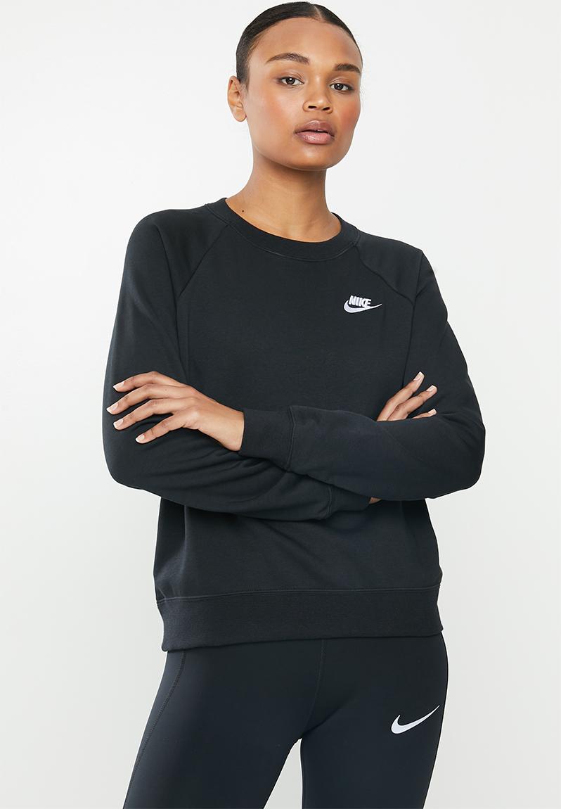 Nsw essential crew fleece - black Nike Hoodies, Sweats & Jackets ...