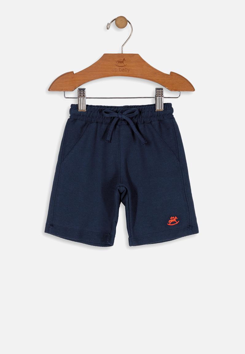 navy blue sweat shorts