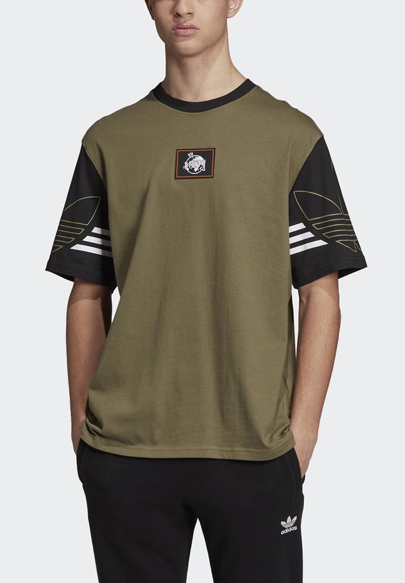 khaki adidas top