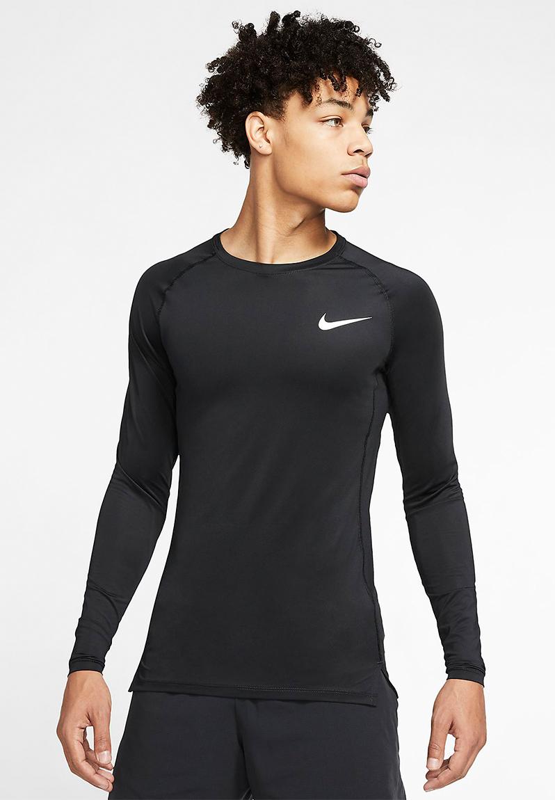 Np long sleeve tight fit top - black/white Nike T-Shirts | Superbalist.com
