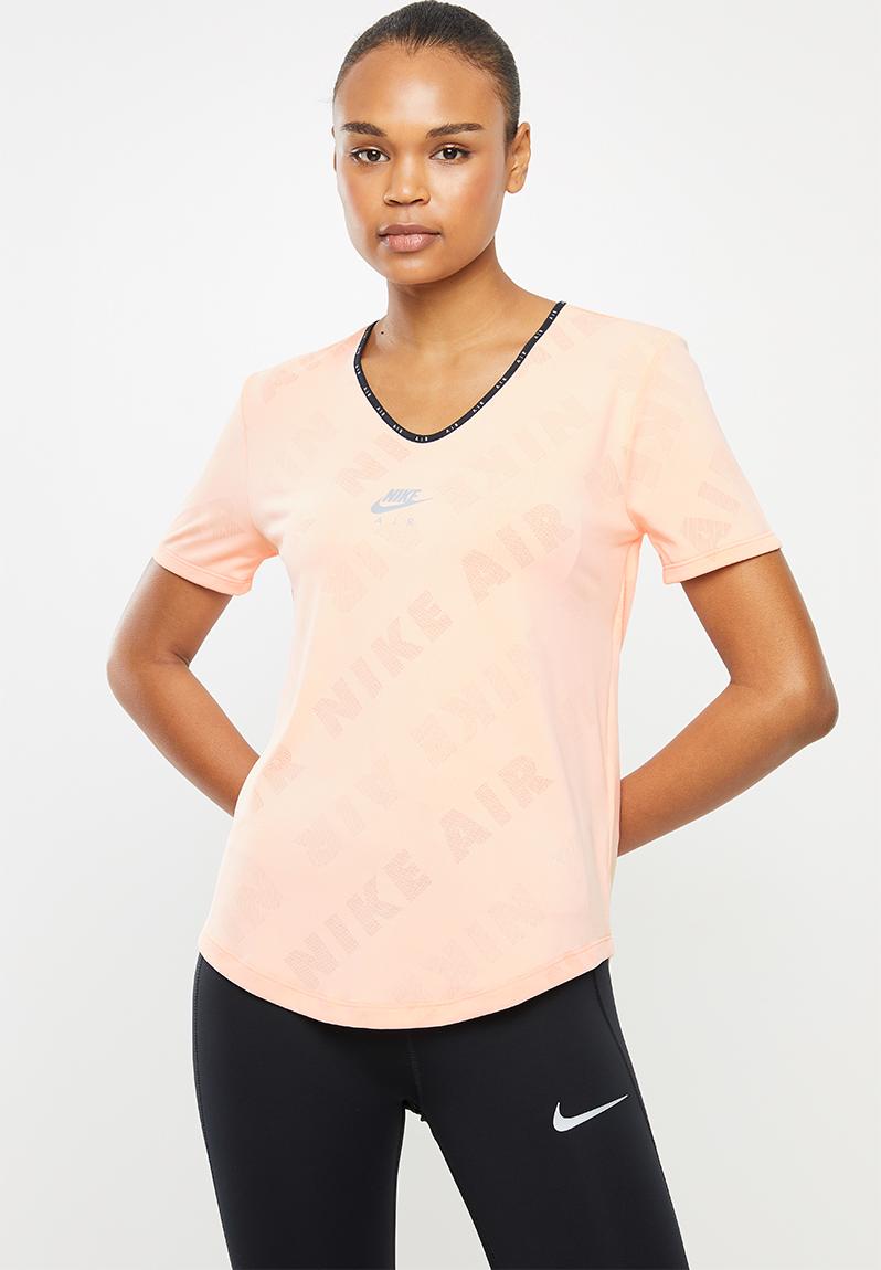 Nike air short sleeve top - washed coral Nike T-Shirts | Superbalist.com