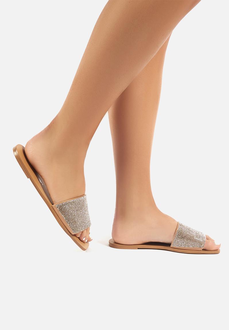 public desire rayelle heeled sandals with square toes in beige