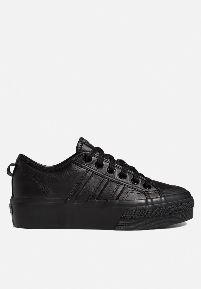 adidas nizza platform core black