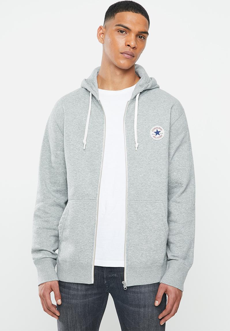 Core full zip hoodie - grey Converse Hoodies & Sweats | Superbalist.com