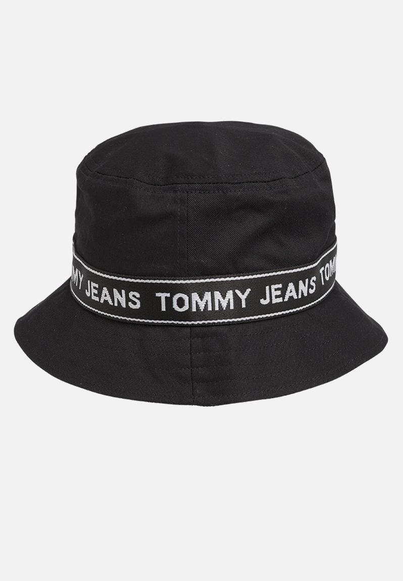 Tommy jeans logo tape bucket hat 