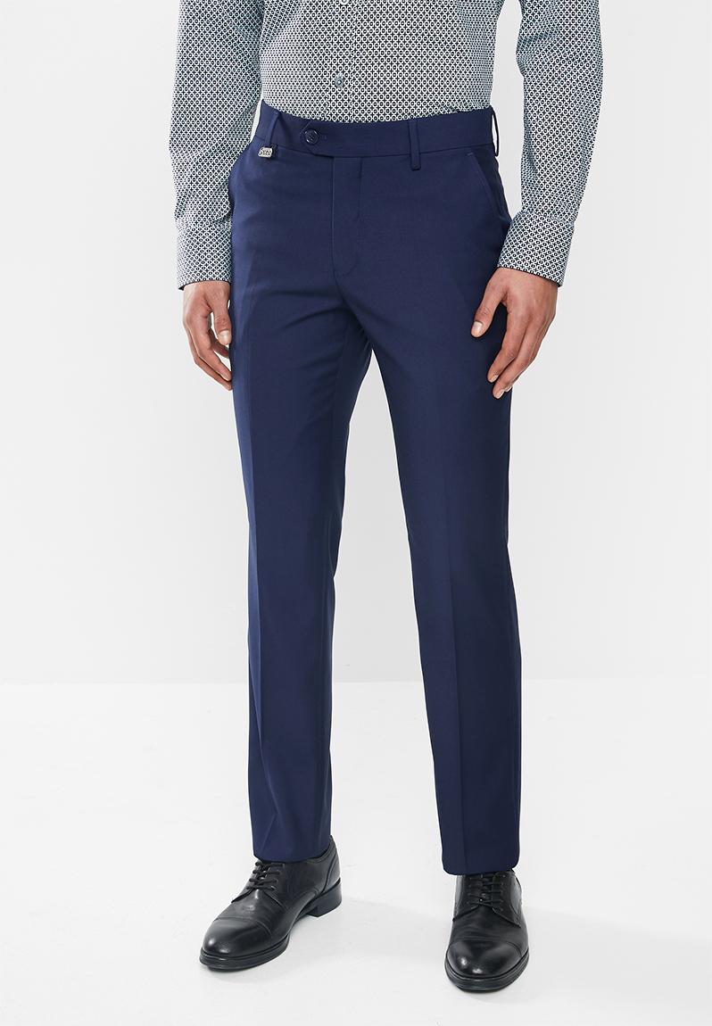 Bradley custom fit travel trouser - royal blue POLO Formal Pants ...