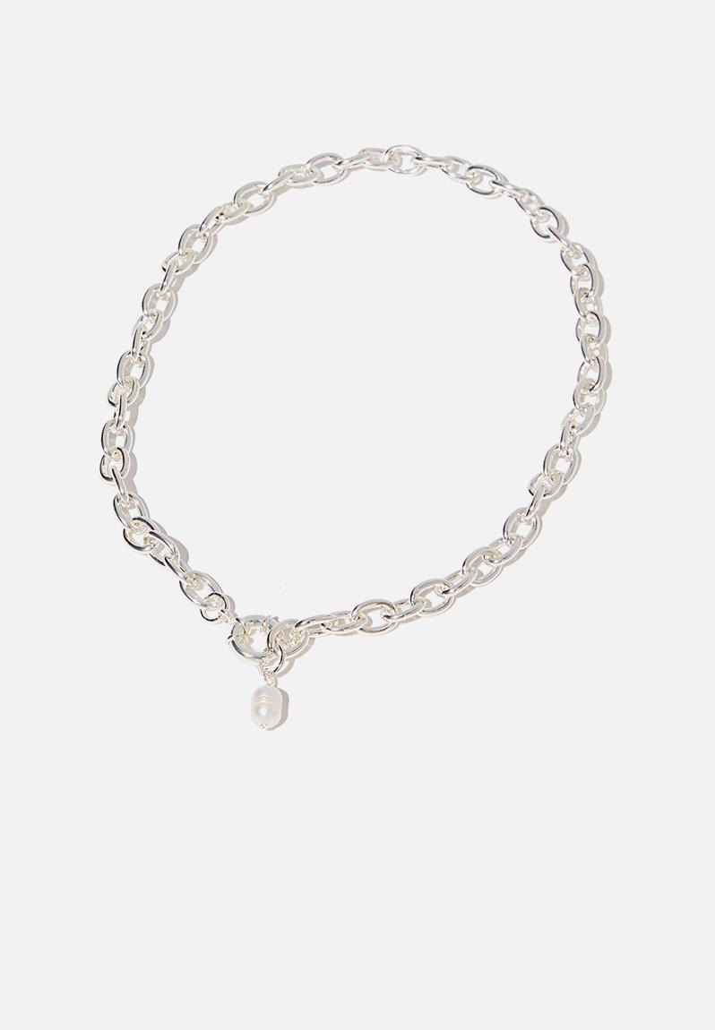 Bonnie pearl drop necklace - silver Rubi Jewellery | Superbalist.com