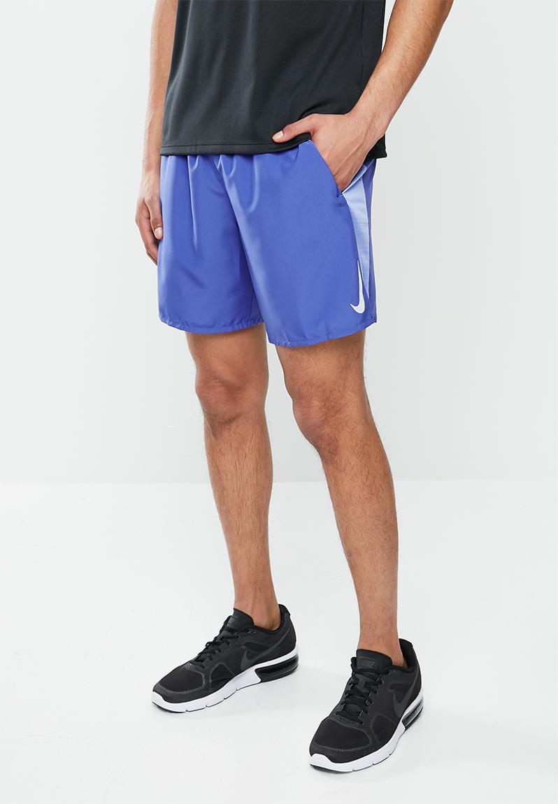 Nk chllgr 7-inch shorts - astronomy blue/reflective silv Nike ...