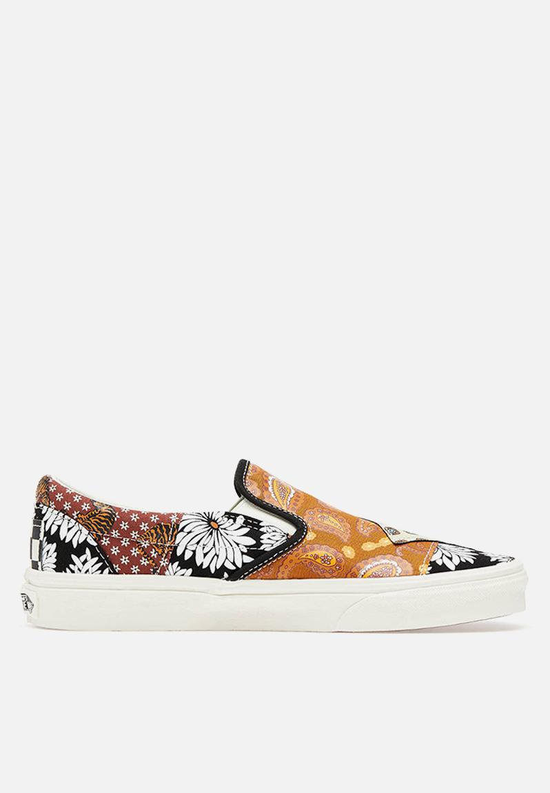 tiger print slip on shoes
