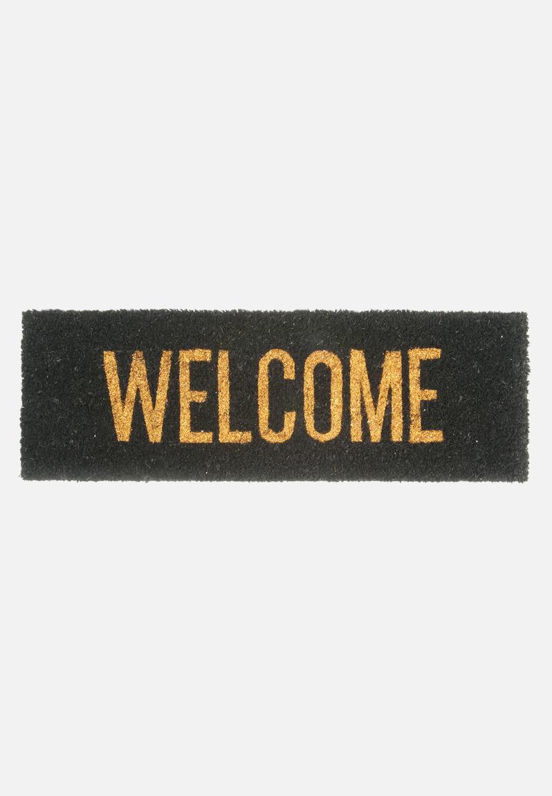 Welcome door mat - black Present Time Decor | Superbalist.com