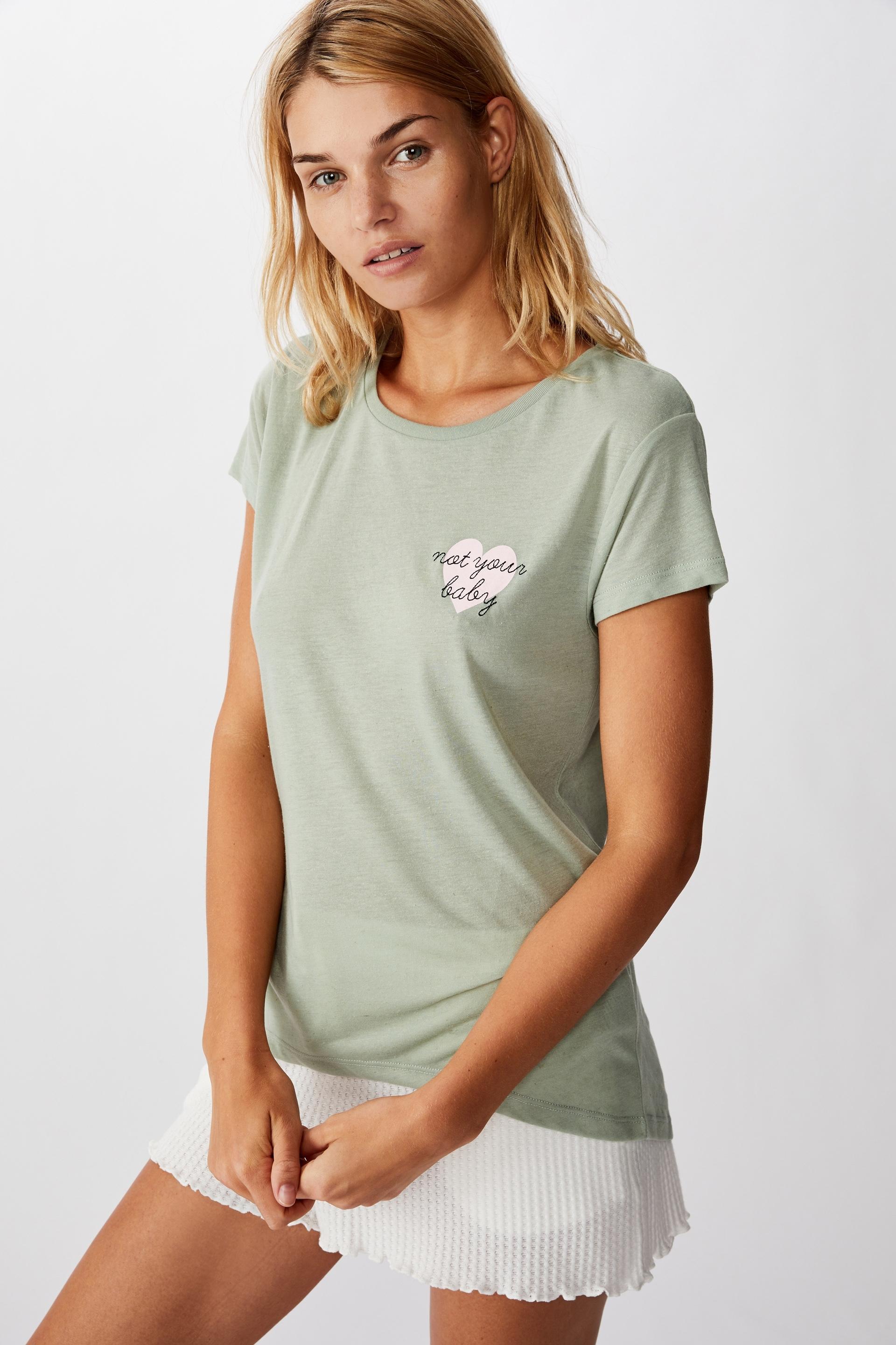 Dreamy sleep t-shirt -not your baby/aloe washed Cotton On Sleepwear ...
