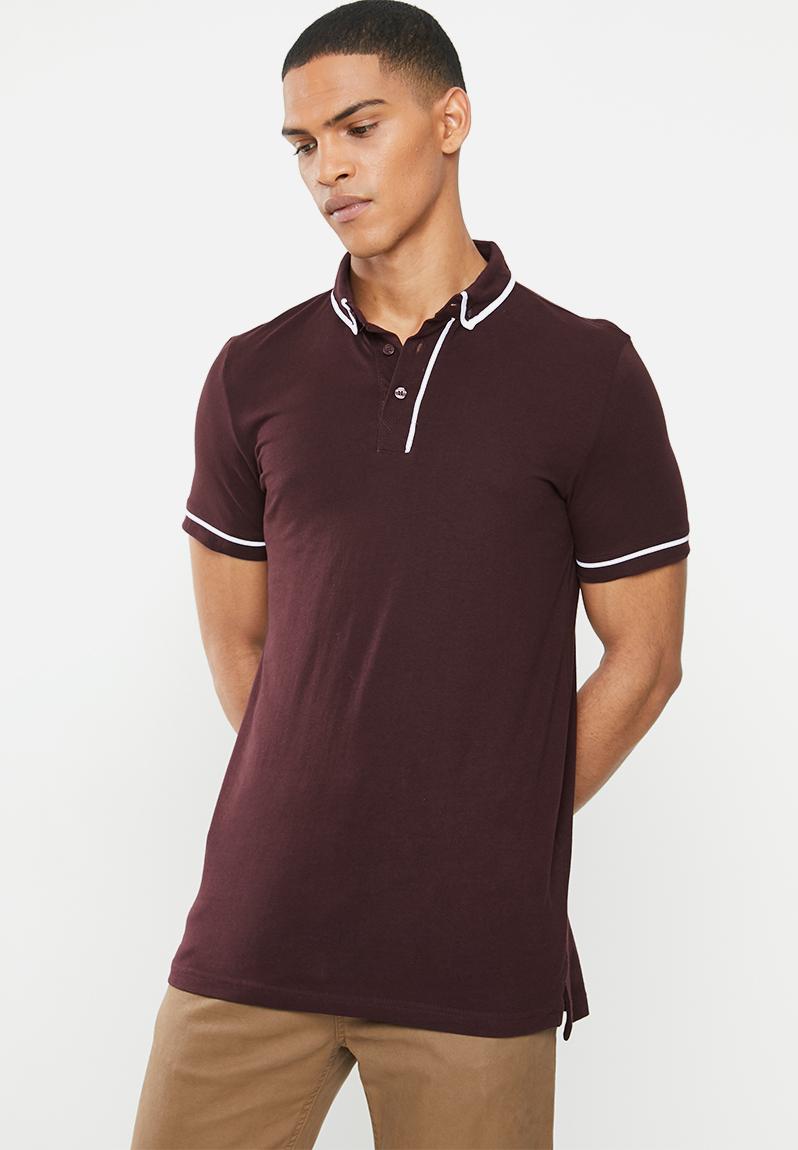 Virgilc polo - burgundy Brave Soul T-Shirts & Vests | Superbalist.com