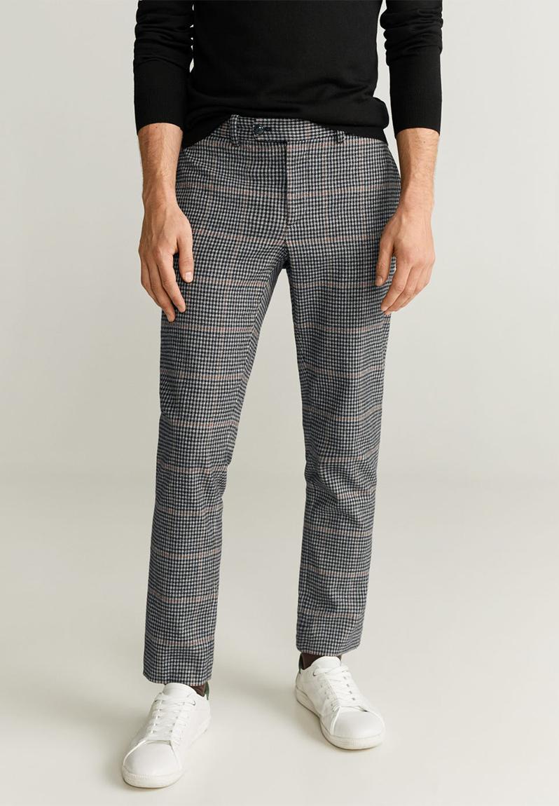 grey formal pants for men