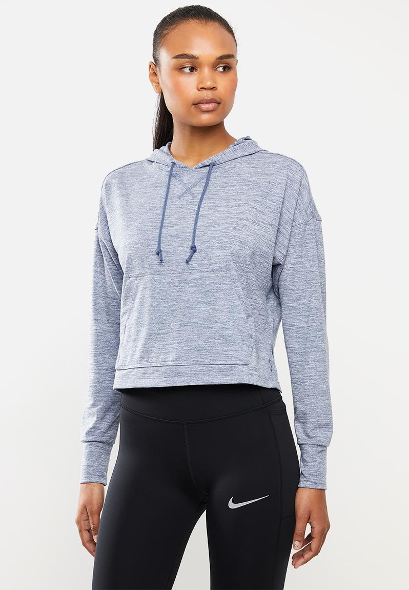 Yoga jersey crop hoodie - blue Nike Hoodies, Sweats & Jackets ...