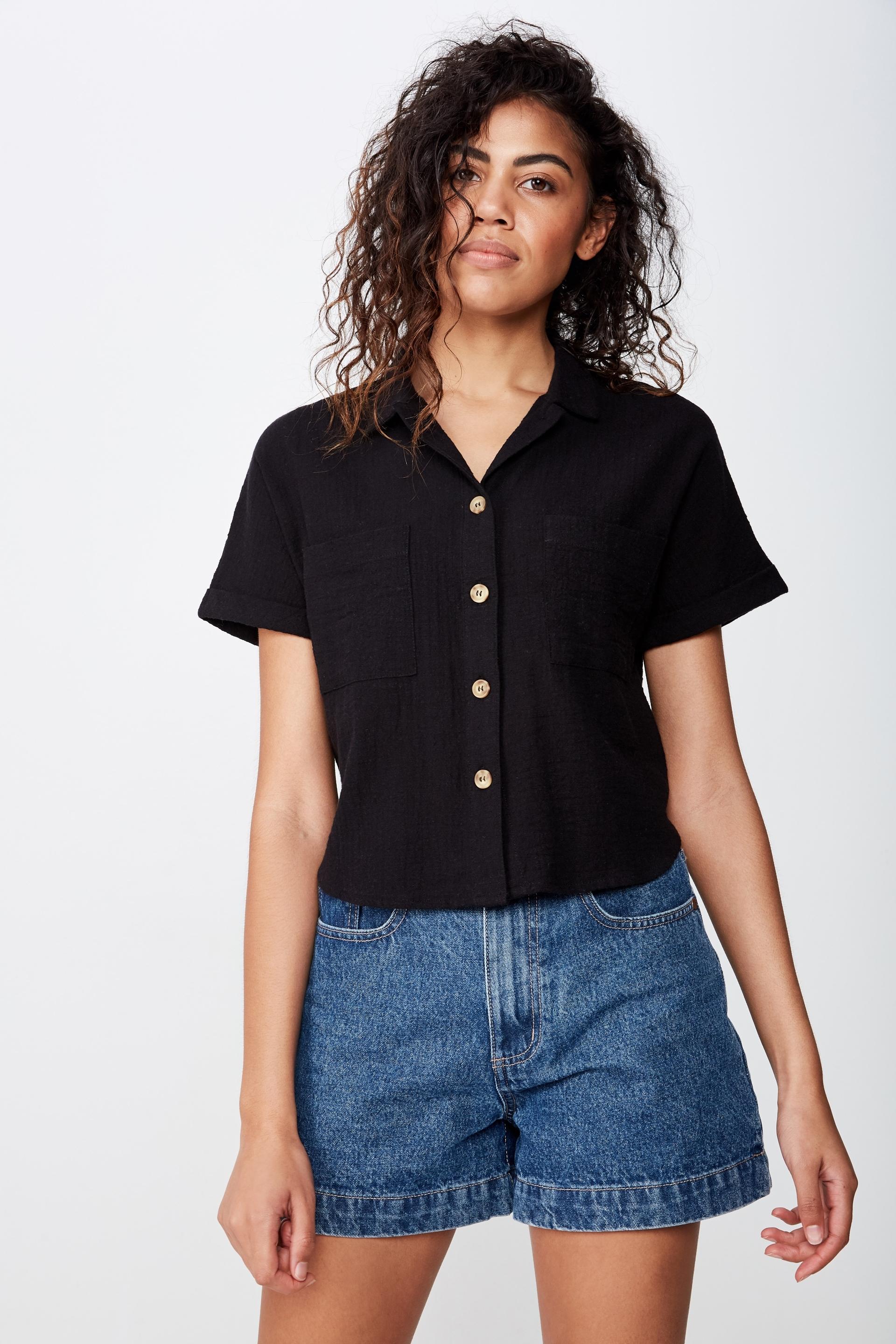 Erin short sleeve shirt - black Cotton On Shirts | Superbalist.com