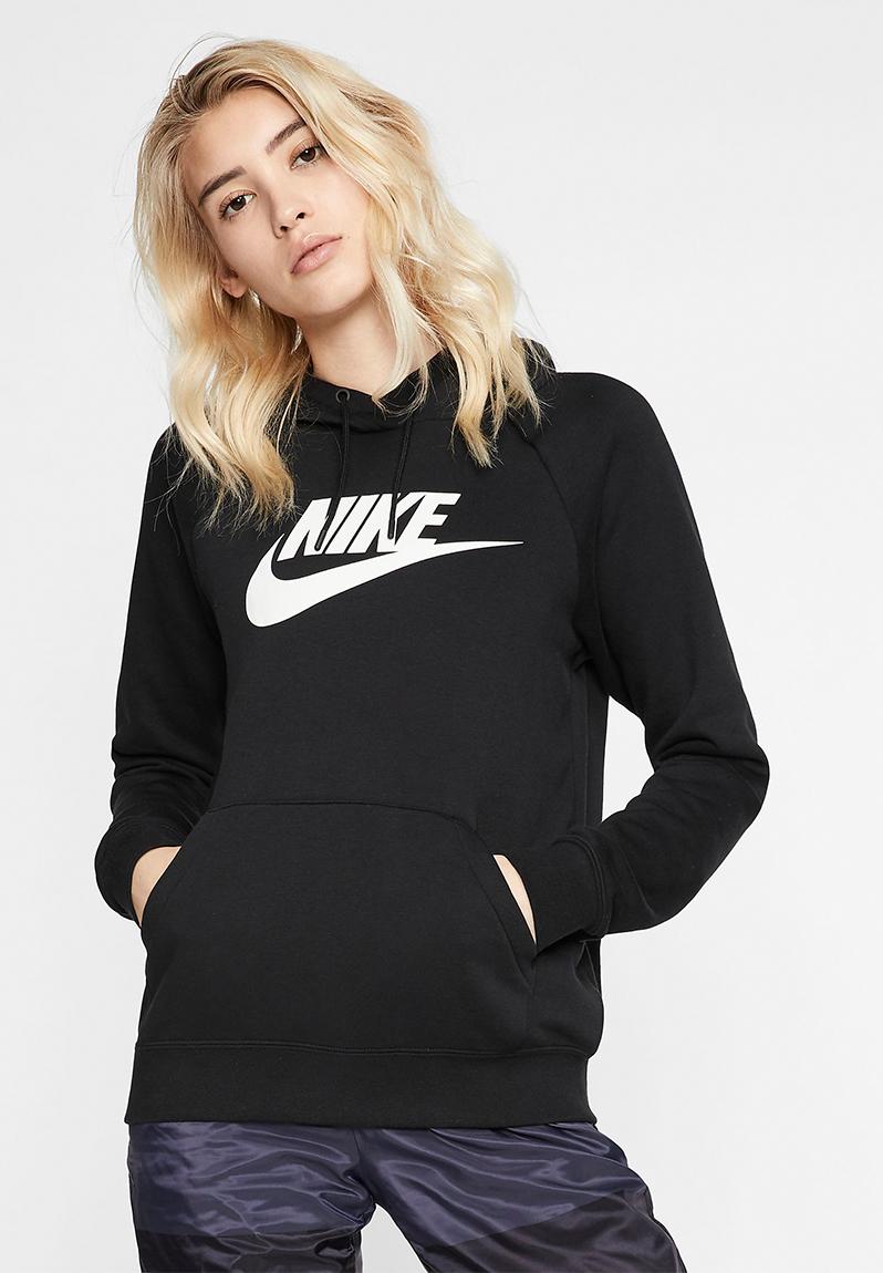 nike black essentials hoodie