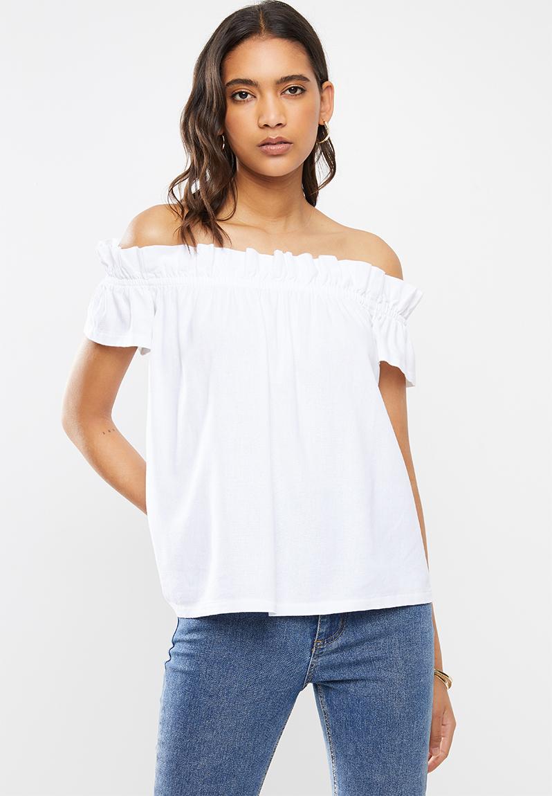 white frill tops