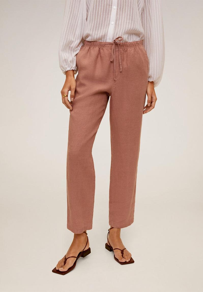 mango drawstring trousers