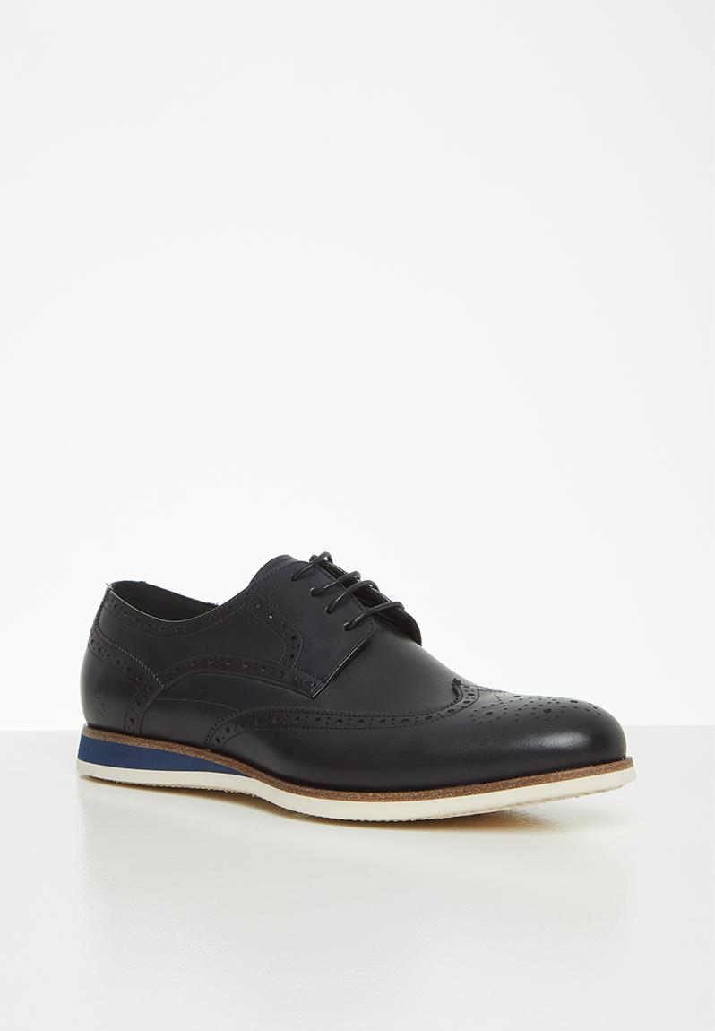 Mens gibson wedge wing cap - navy POLO Formal Shoes | Superbalist.com