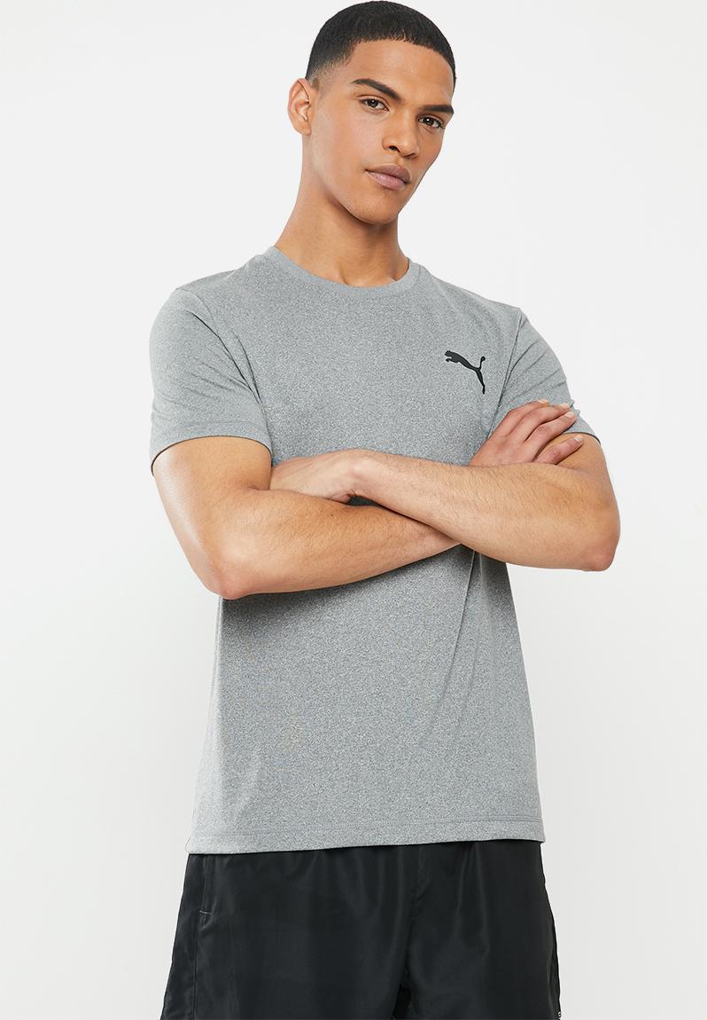 puma active logo heather tee