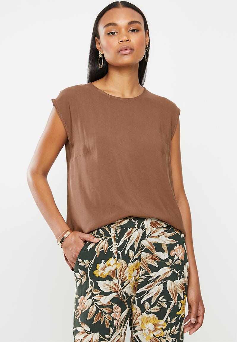 Chemisier Basique Femme à Motifs Géométriques - Taille L - 100% Polyester - Manches Courtes - Occasion Très Bon État