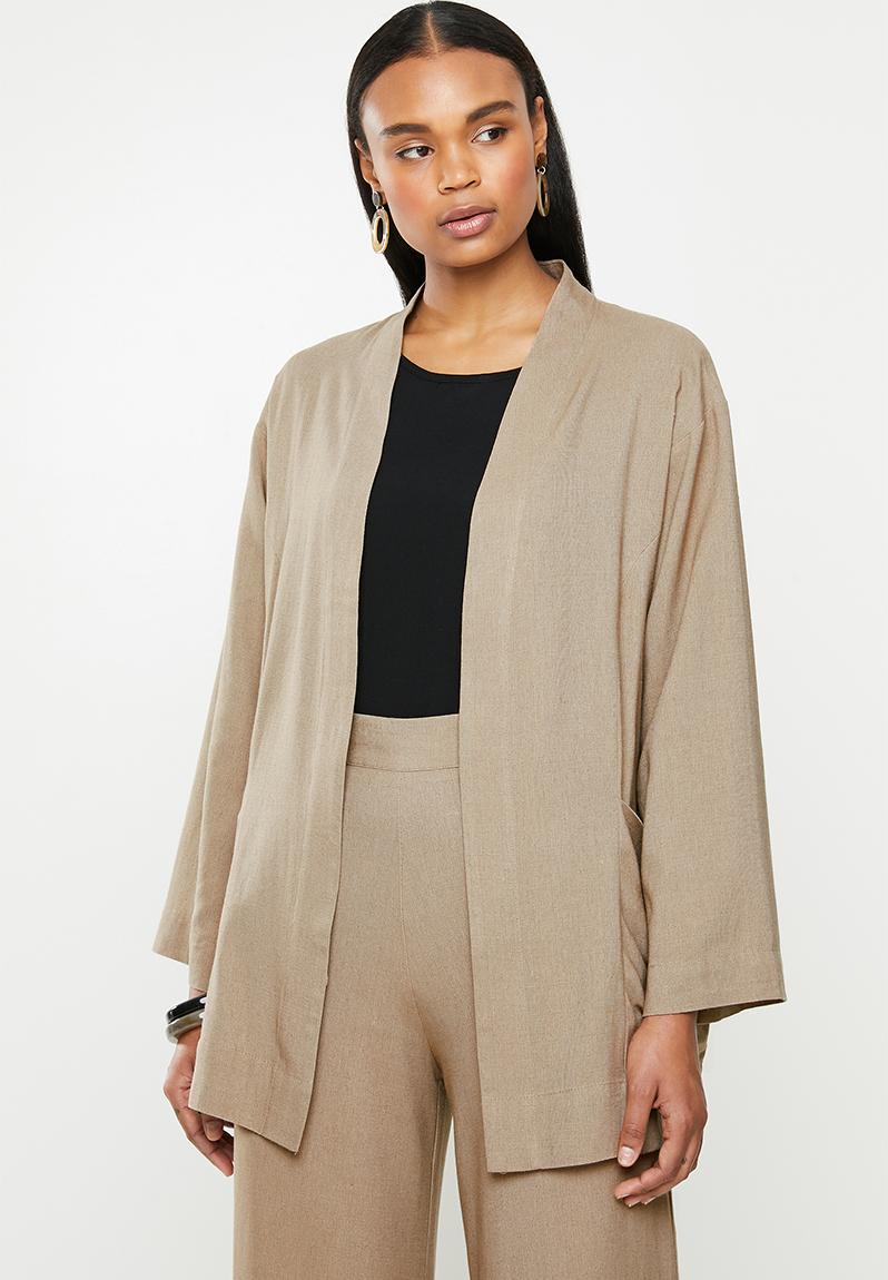 Carefree Nights Shacket, Taupe