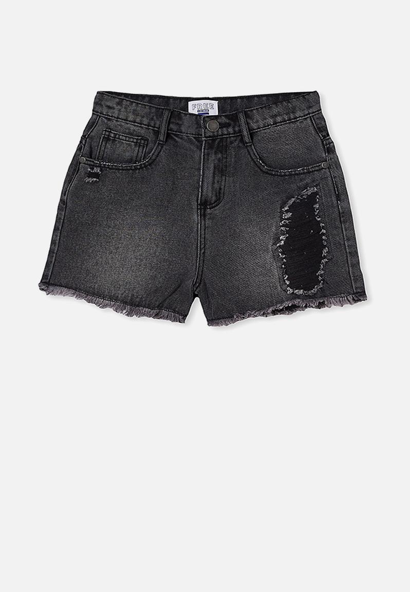 Sully denim short - grey wash/rips Free by Cotton On Shorts ...