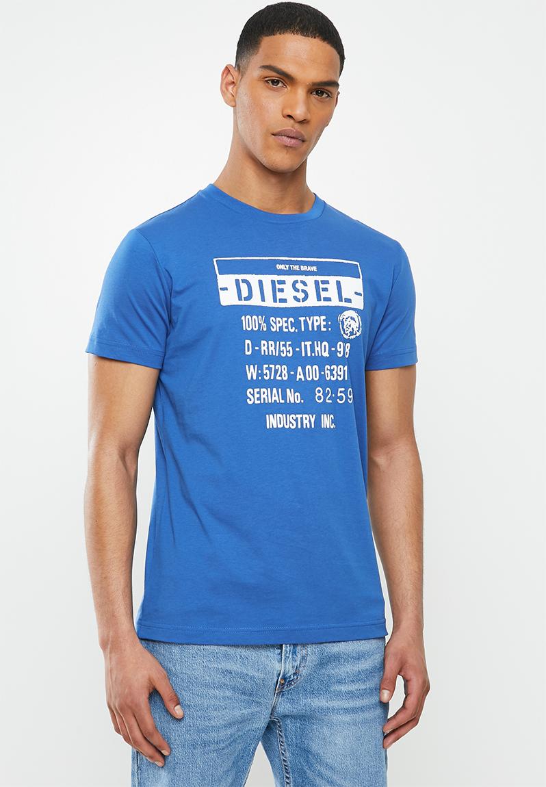 T-diego-s1 t-shirt - blue Diesel T-Shirts & Vests | Superbalist.com