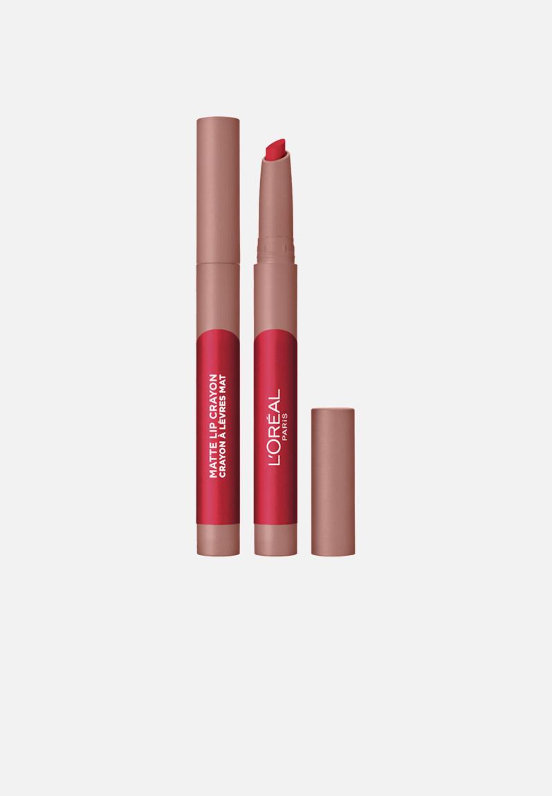 Infaillible Matte Lip Crayon - 111 A Little Chilli L'Oreal Paris Lips ...