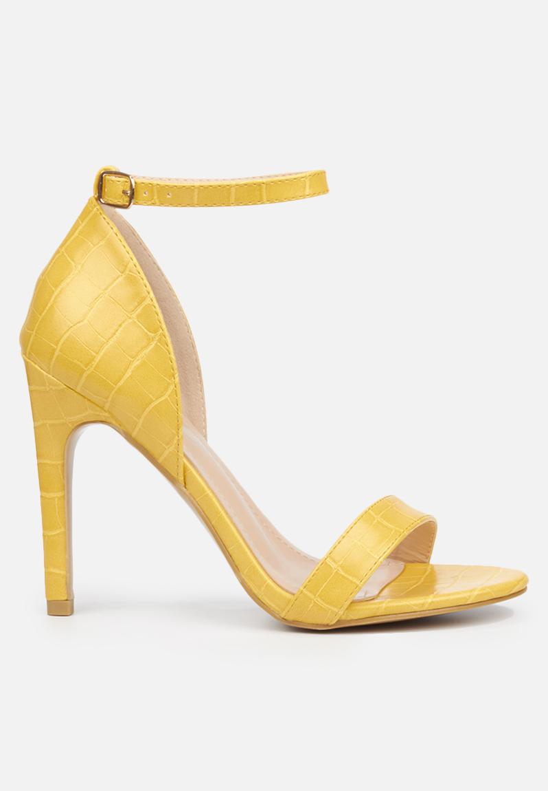 Flexi heel - yellow Miss Black Heels | Superbalist.com