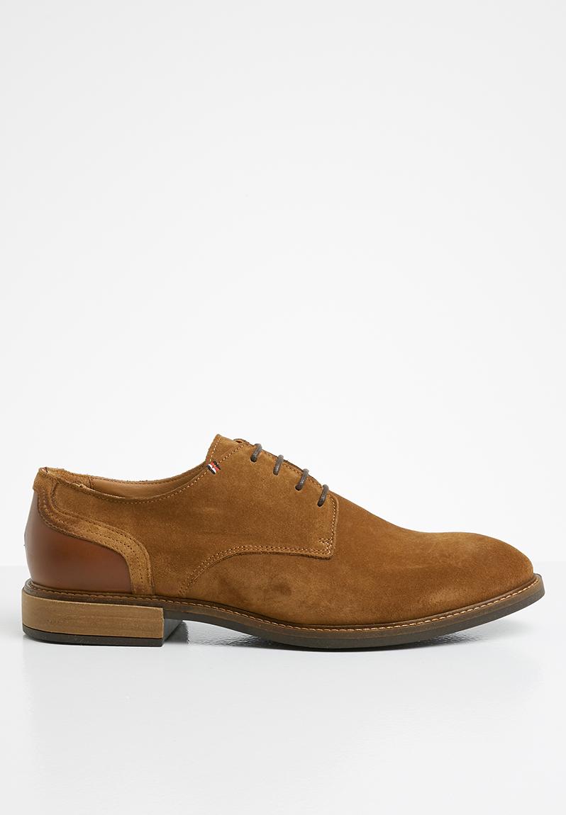 Elevated material mix formal shoe - cognac Tommy Hilfiger Formal Shoes ...