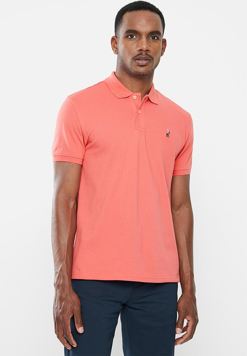 Prs riveria custom fit golfer - coral POLO T-Shirts & Vests ...