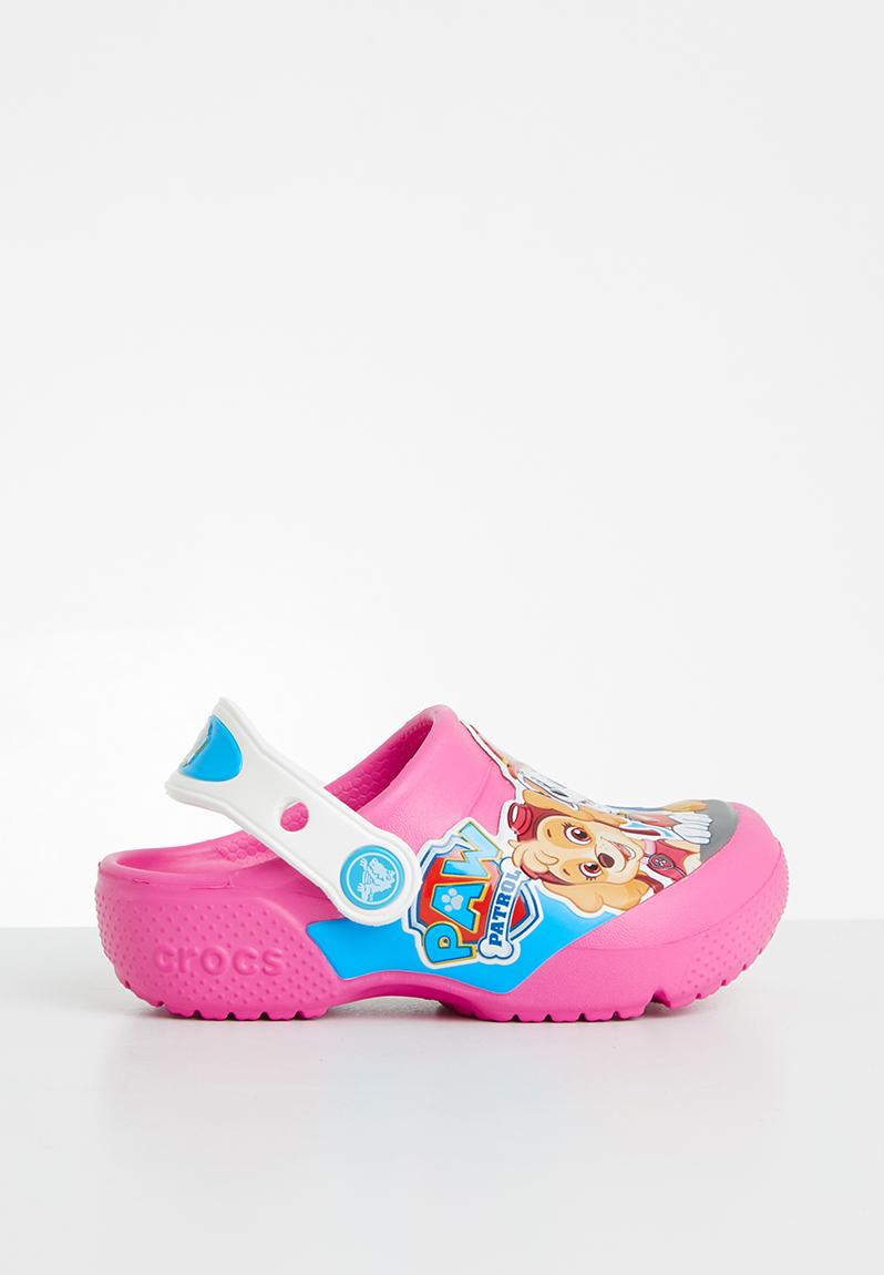 pink paw patrol crocs