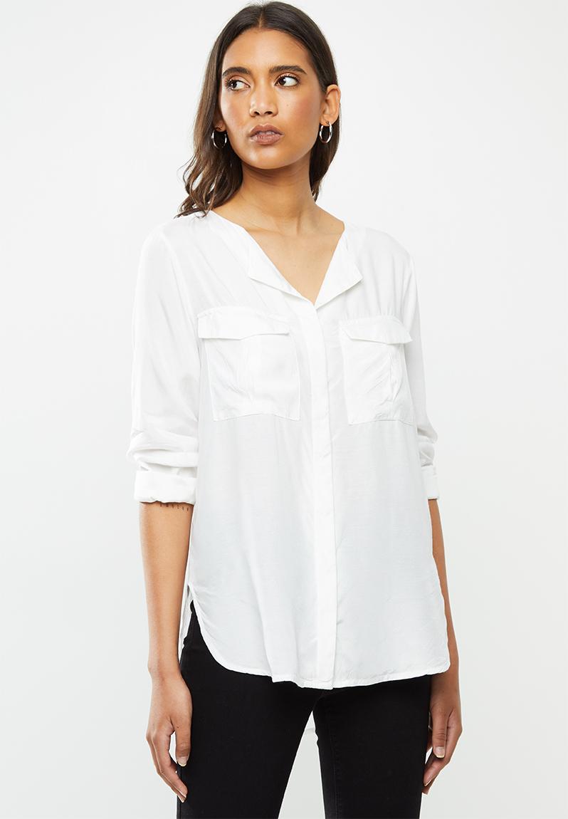 Zana long sleeve shirt - white ONLY Shirts | Superbalist.com