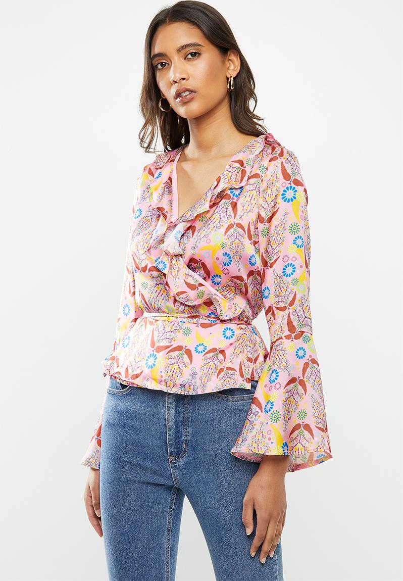 Ruffle blouse - multi Glamorous Blouses | Superbalist.com