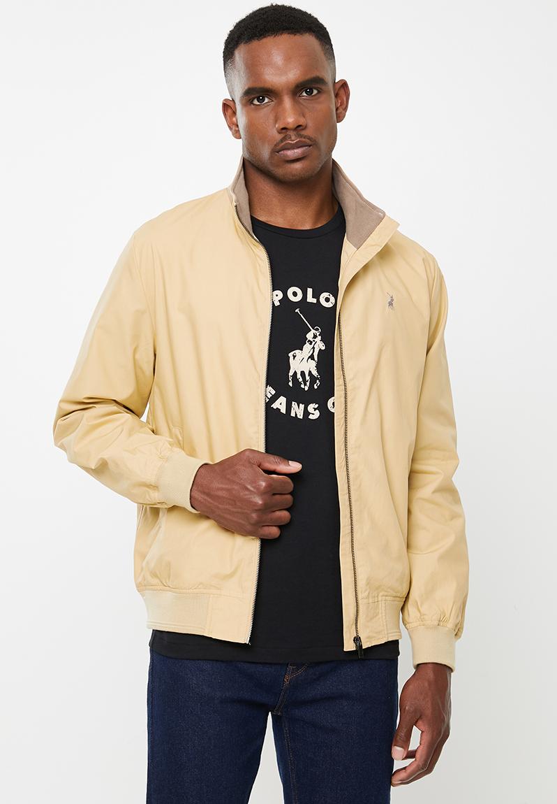 Aria cotton harrington jacket - stone POLO Jackets & Blazers ...