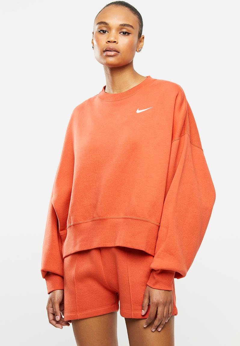 Nsw crew fleece - orange Nike Hoodies, Sweats & Jackets | Superbalist.com