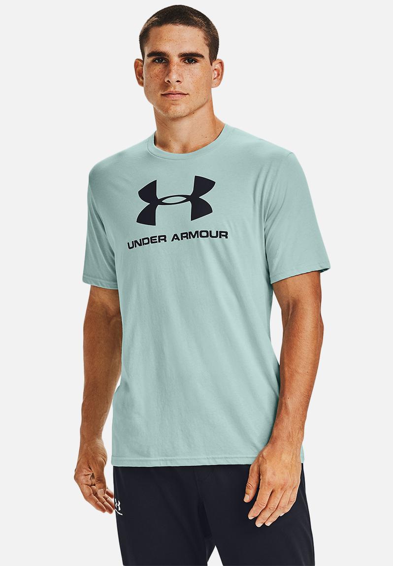 Ua sportstyle logo short sleeve tee - light blue Under Armour T-Shirts ...