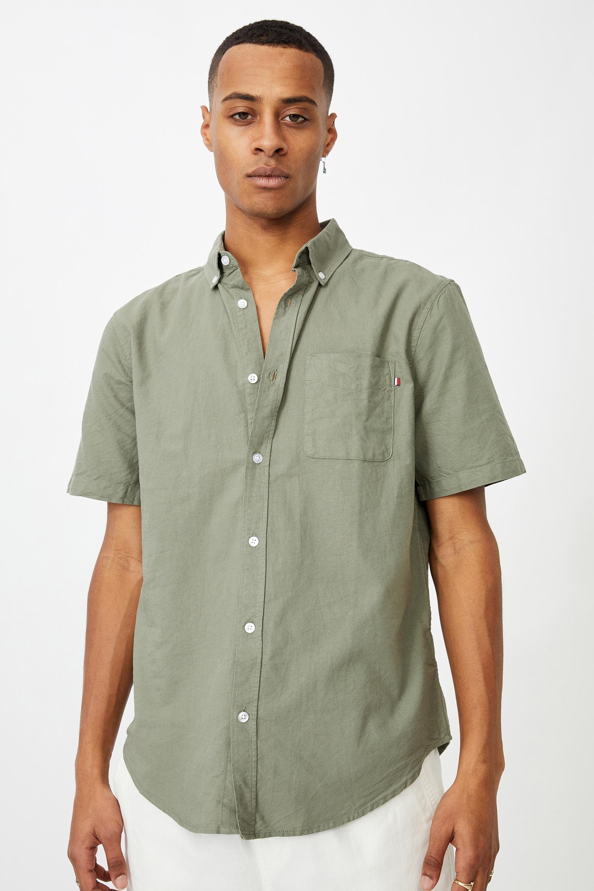 Vintage prep short sleeve shirt - sage Cotton On Shirts | Superbalist.com