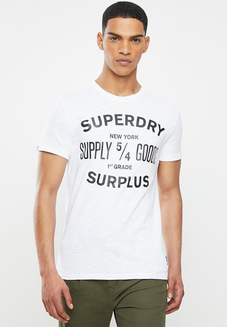 Surplus good classic tee - white Superdry. T-Shirts & Vests ...