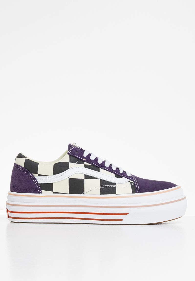 Super Comfycush Old Skool Suede Canvas Purple Velvet Classic White