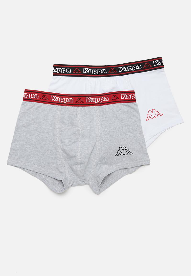 Logo bix 2 pack trucks - white/grey KAPPA Underwear | Superbalist.com